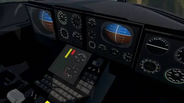 Сцена из внутреннего меню SimplePlanes VR