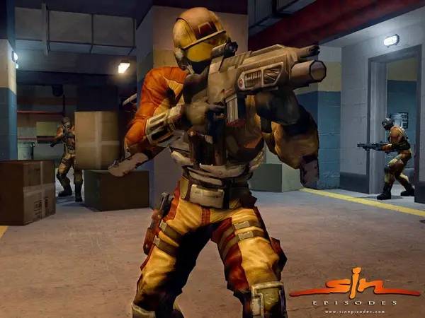 Сцена из внутреннего меню SiN Episodes Emergence