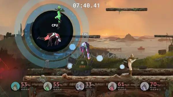 Сцена из внутреннего меню SLAYERS FOR HIRE