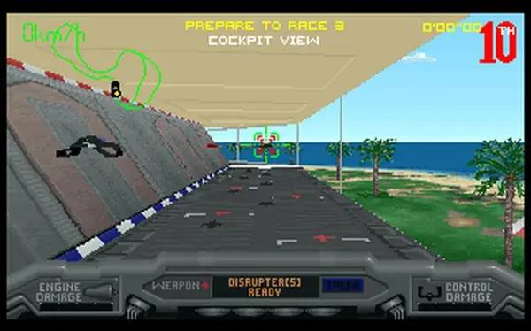 Сцена из внутреннего меню Slipstream 5000