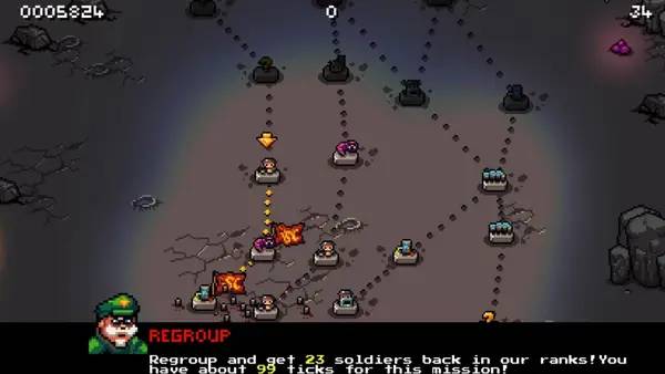 Сцена из внутреннего меню Snake Core