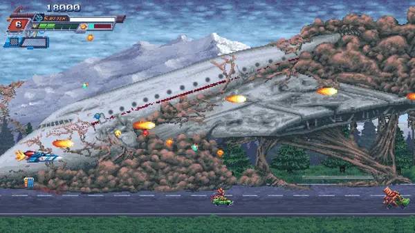 Сцена из внутреннего меню Space Dragons