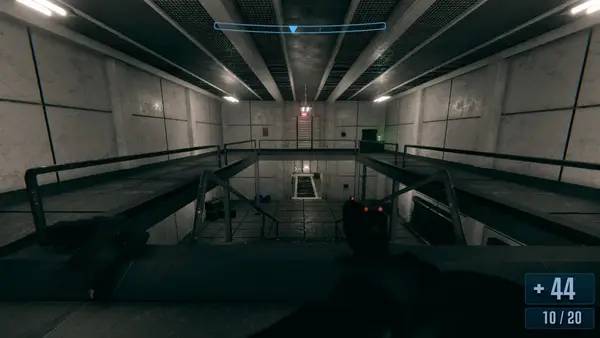 Сцена из внутреннего меню Space Mercenary Shooter Episode 1