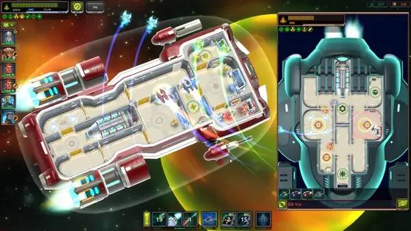 Сцена из внутреннего меню Space Rogue