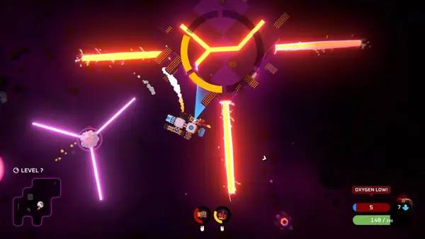 Сцена из внутреннего меню Space Scavenger