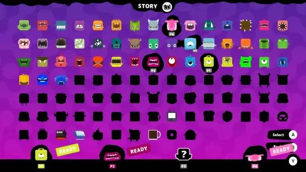 Сцена из внутреннего меню SPITLINGS