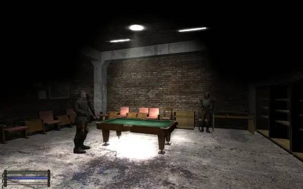 Сцена из внутреннего меню Сталкер  Shadow of Chernobyl - Lost World Troops of Doom