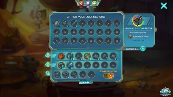 Сцена из внутреннего меню Star Story The Horizon Escape