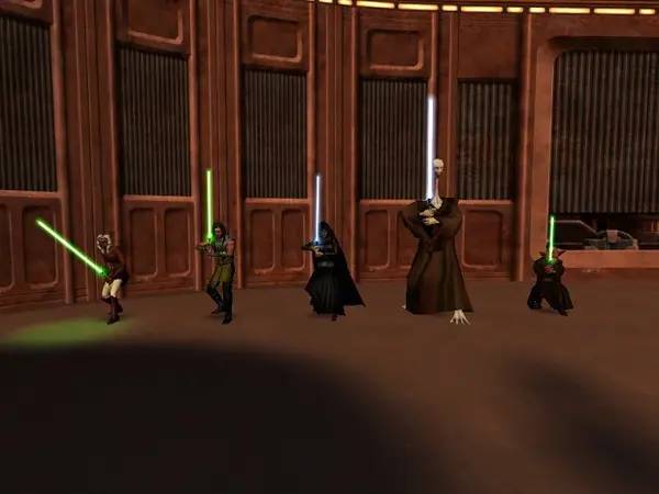 Сцена из внутреннего меню Star Wars Jedi Academy - Galactic Legacy