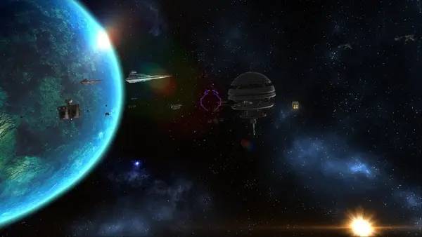 Сцена из внутреннего меню Star Wars  X-Wing Alliance - TIE Fighter Total Conversion