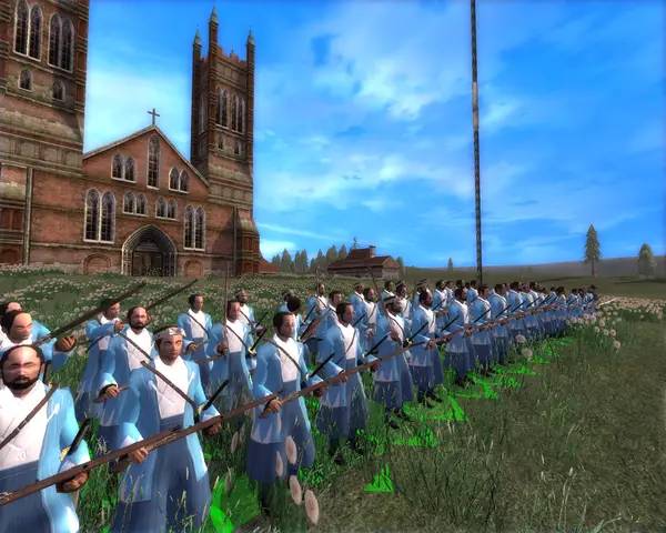 Сцена из внутреннего меню Steam and Steel Total War