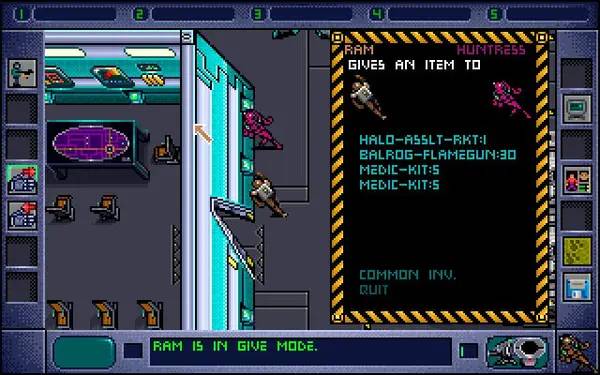 Сцена из внутреннего меню Strike Squad