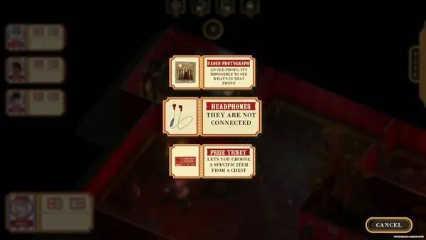 Сцена из внутреннего меню Summoning Circus