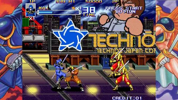 Сцена из внутреннего меню Super Technos World  River City and Technos Arcade Classics