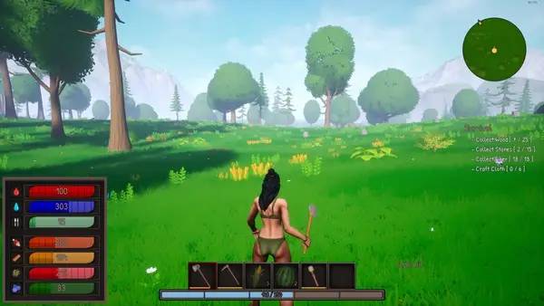 Сцена из внутреннего меню Surviving West