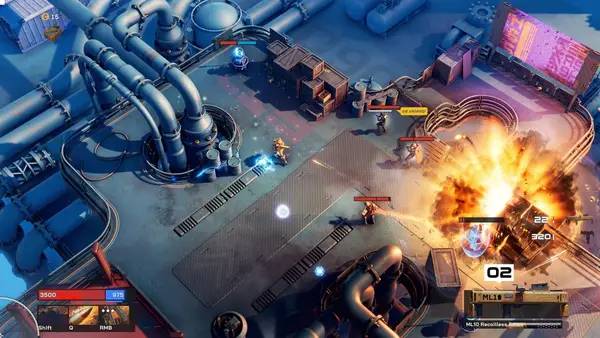 Сцена из внутреннего меню SYNTHETIK 2