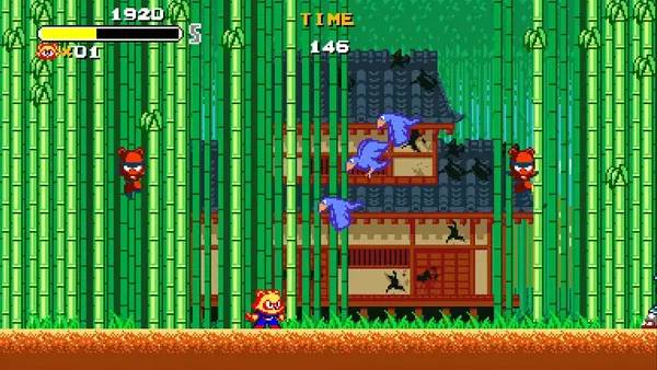 Сцена из внутреннего меню Tanuki Justice