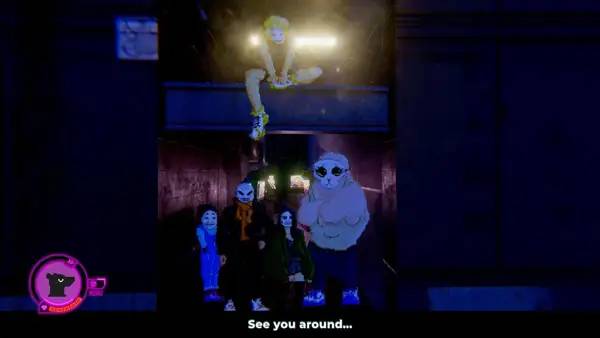 Сцена из внутреннего меню Techno Banter