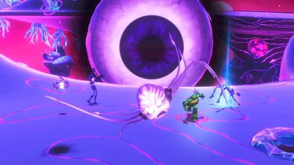 Сцена из внутреннего меню Teenage Mutant Ninja Turtles Arcade  Wrath of the Mutants