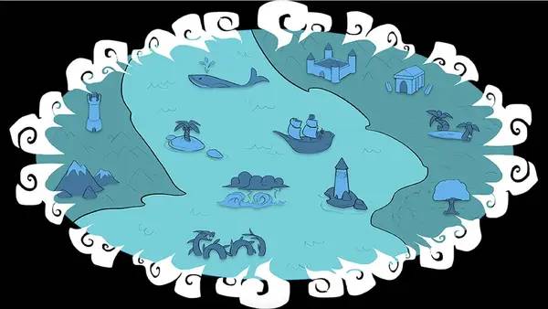 Сцена из внутреннего меню The Button Witch