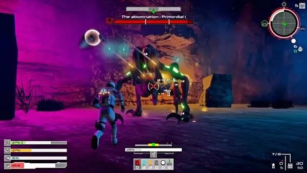 Сцена из внутреннего меню THE DARK SIDE OF CECLON