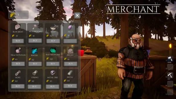 Сцена из внутреннего меню The Glade