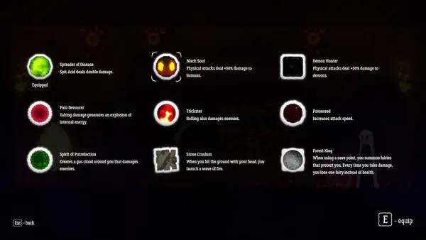 Сцена из внутреннего меню The Guise