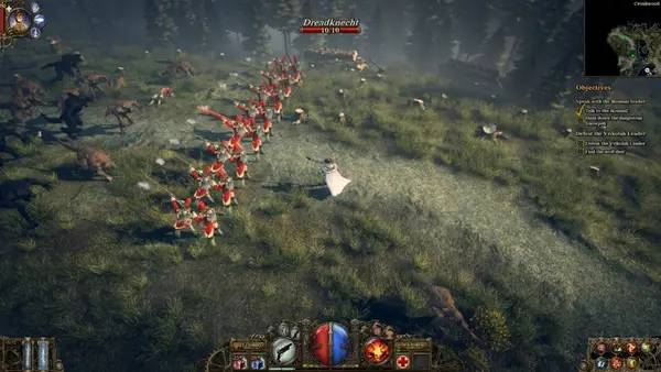 Сцена из внутреннего меню The Incredible Adventures of Van Helsing