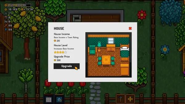 Сцена из внутреннего меню The Islander Town Architect