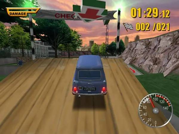 Сцена из внутреннего меню The Italian Job