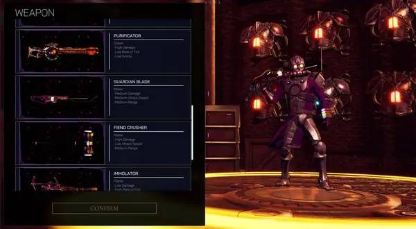 Сцена из внутреннего меню The Last Citadel