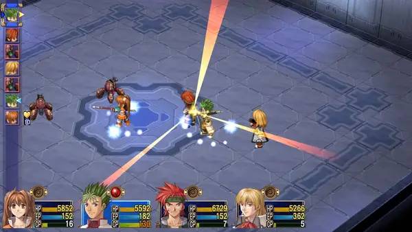 Сцена из внутреннего меню The Legend of Heroes  Trails in the Sky SC