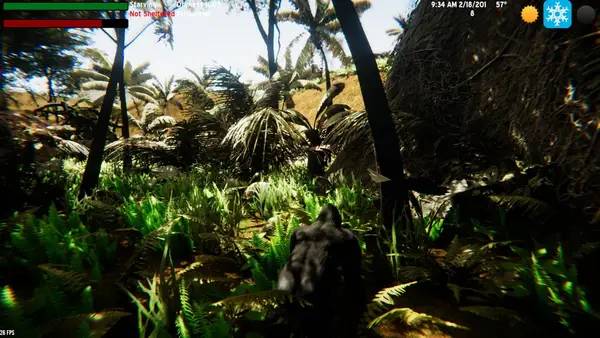 Сцена из внутреннего меню The Lonely Gorilla