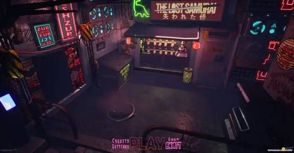 Сцена из внутреннего меню The Lost Samurai