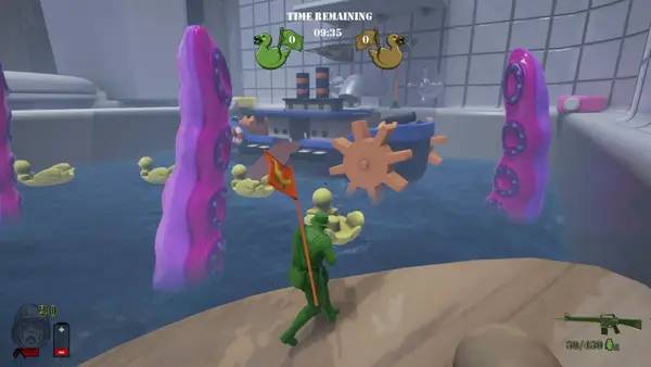 Сцена из внутреннего меню The Mean Greens - Plastic Warfare