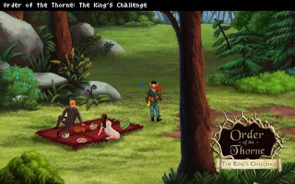 Сцена из внутреннего меню The Order of the Thorne - The King's Challenge
