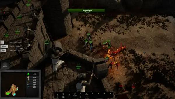 Сцена из внутреннего меню The Rebellion