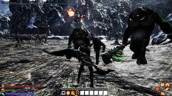 Сцена из внутреннего меню The Sacred Stone