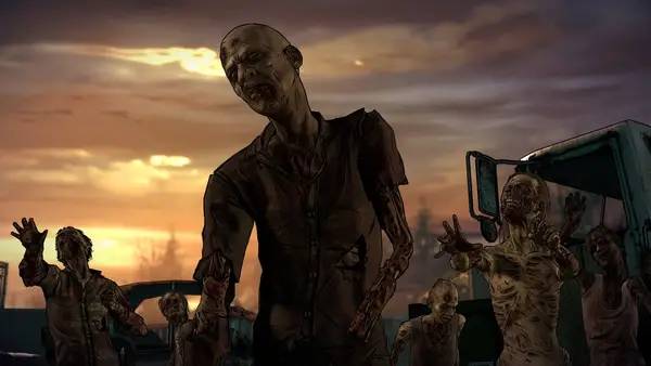 Сцена из внутреннего меню The Walking Dead A New Frontier