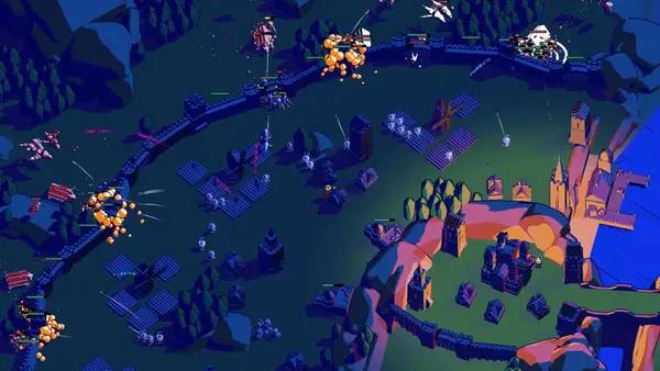 Сцена из внутреннего меню Thronefall