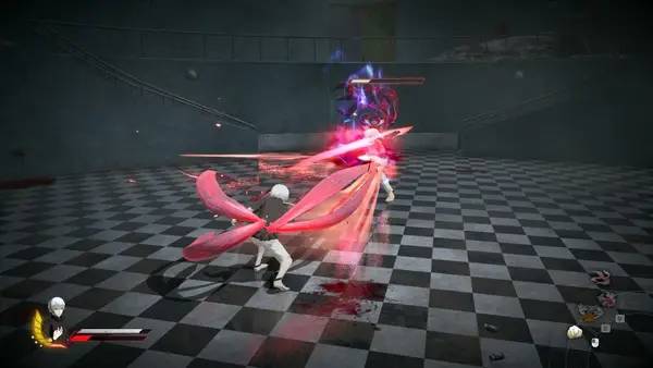 Сцена из внутреннего меню Tokyo Ghoul re Call to Exist