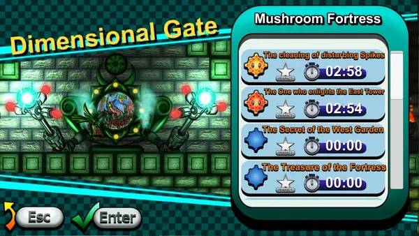 Сцена из внутреннего меню Toricky