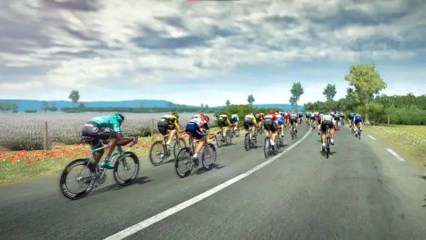 Сцена из внутреннего меню Tour de France 2021