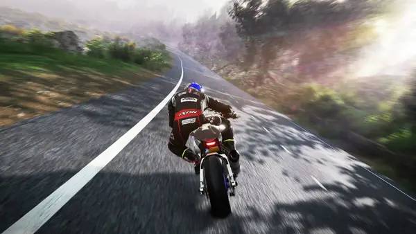 Сцена из внутреннего меню TT Isle of Man Ride on the Edge 2