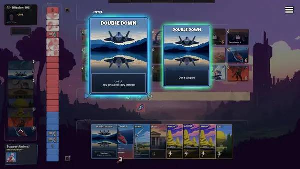 Сцена из внутреннего меню Tuggowar