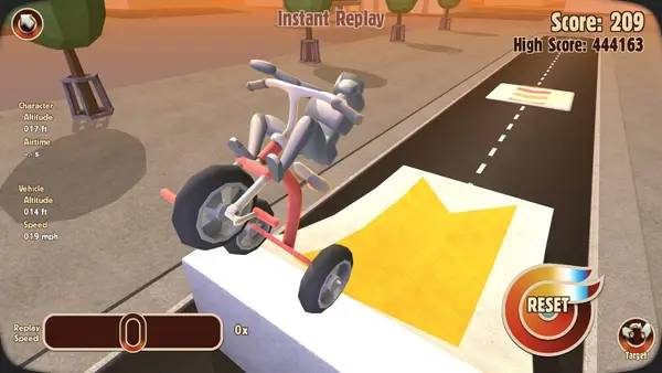 Сцена из внутреннего меню Turbo Dismount