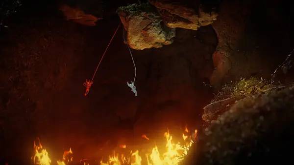 Сцена из внутреннего меню Unravel Two