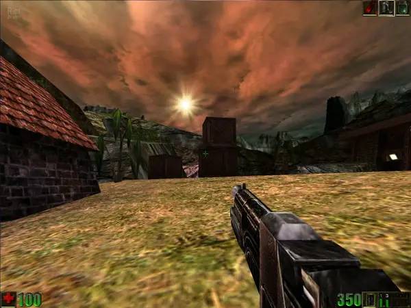 Сцена из внутреннего меню Unreal Mission Pack  Return to Na Pali