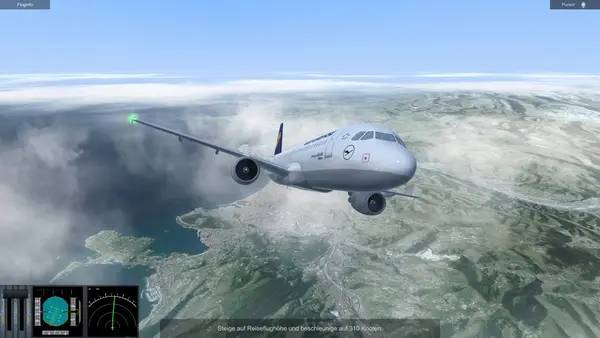 Сцена из внутреннего меню Urlaubsflug Simulator – Holiday Flight Simulator