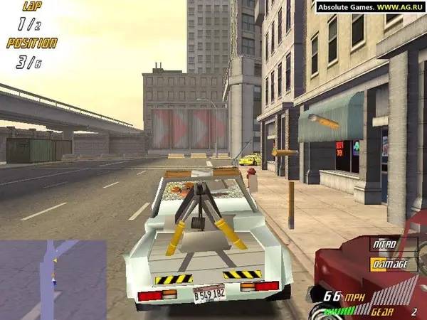 Сцена из внутреннего меню US Racer